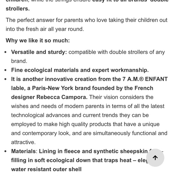 7AM enfant Duo Double Stroller Blanket in Purple - Picture 6 of 6